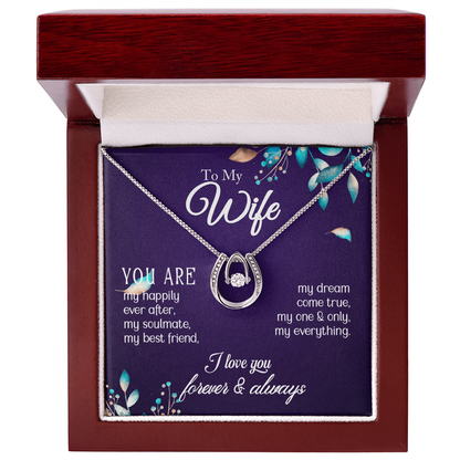 To My Wife I Love You Forever Necklace
